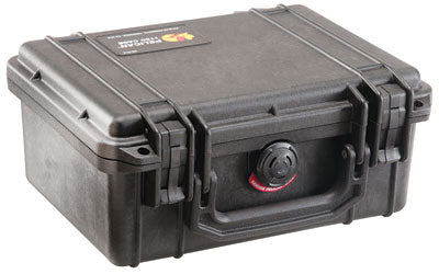 Pelican Protect Case 1150, Black, 8.5"x6"x3.75", Polycarbonate Shell