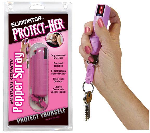 Eliminator Protect-Her Hottest Formula Pepper Spray with Keychain