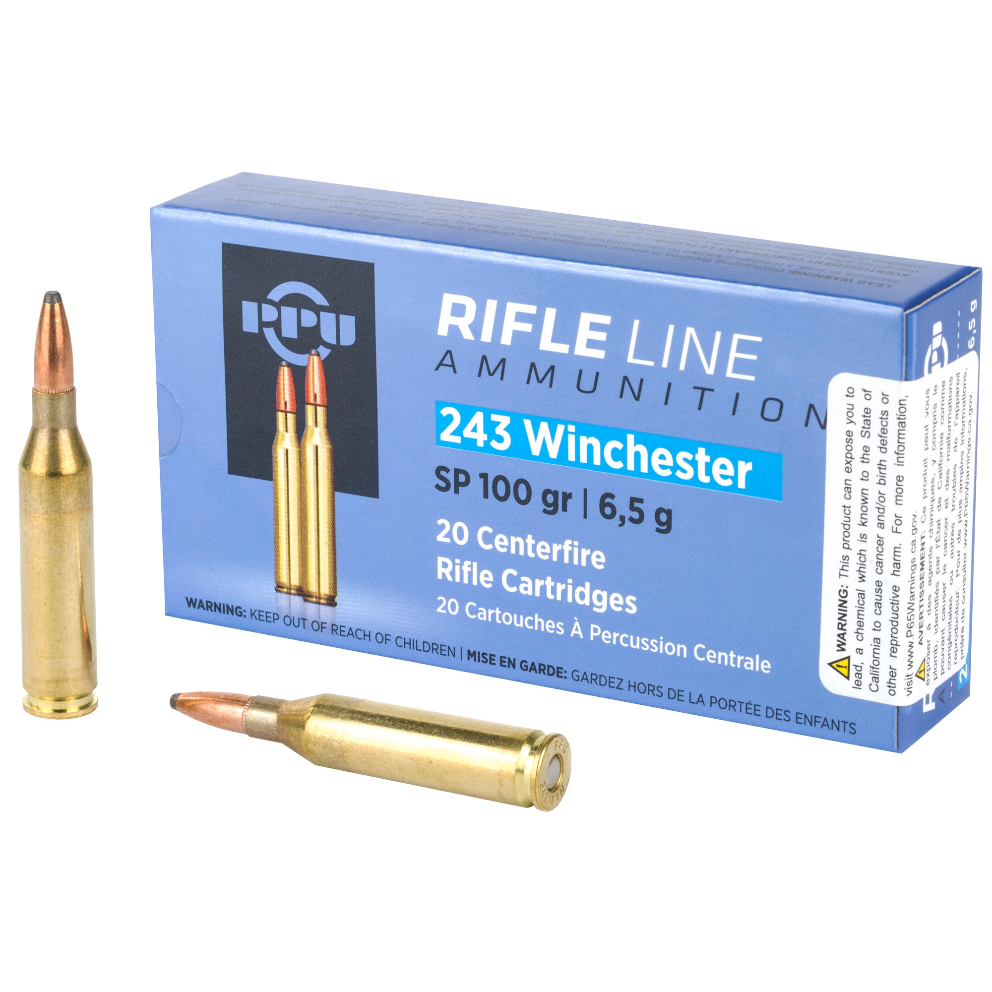 Prvi Partizan  Soft Point 100 Grain .243 Winchester 2960 fps