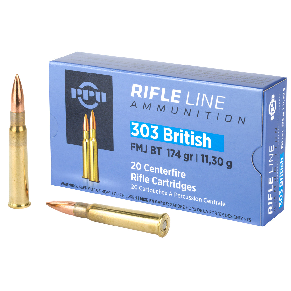 Prvi Partizan  Full Metal Jacket Boat Tail 174 Grain .303 British 2400 fps