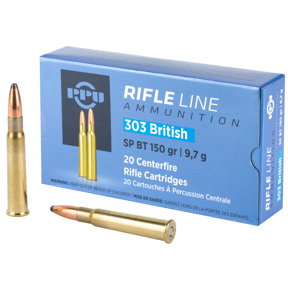 Prvi Partizan  Soft Point Boat Tail 150 Grain .303 British 2690 fps