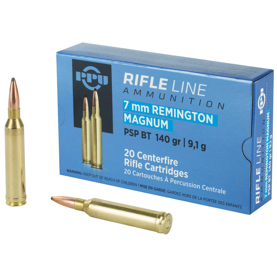 Prvi Partizan  Pointed Soft Point 140 Grain 7mm Remington Mag 3110 fps