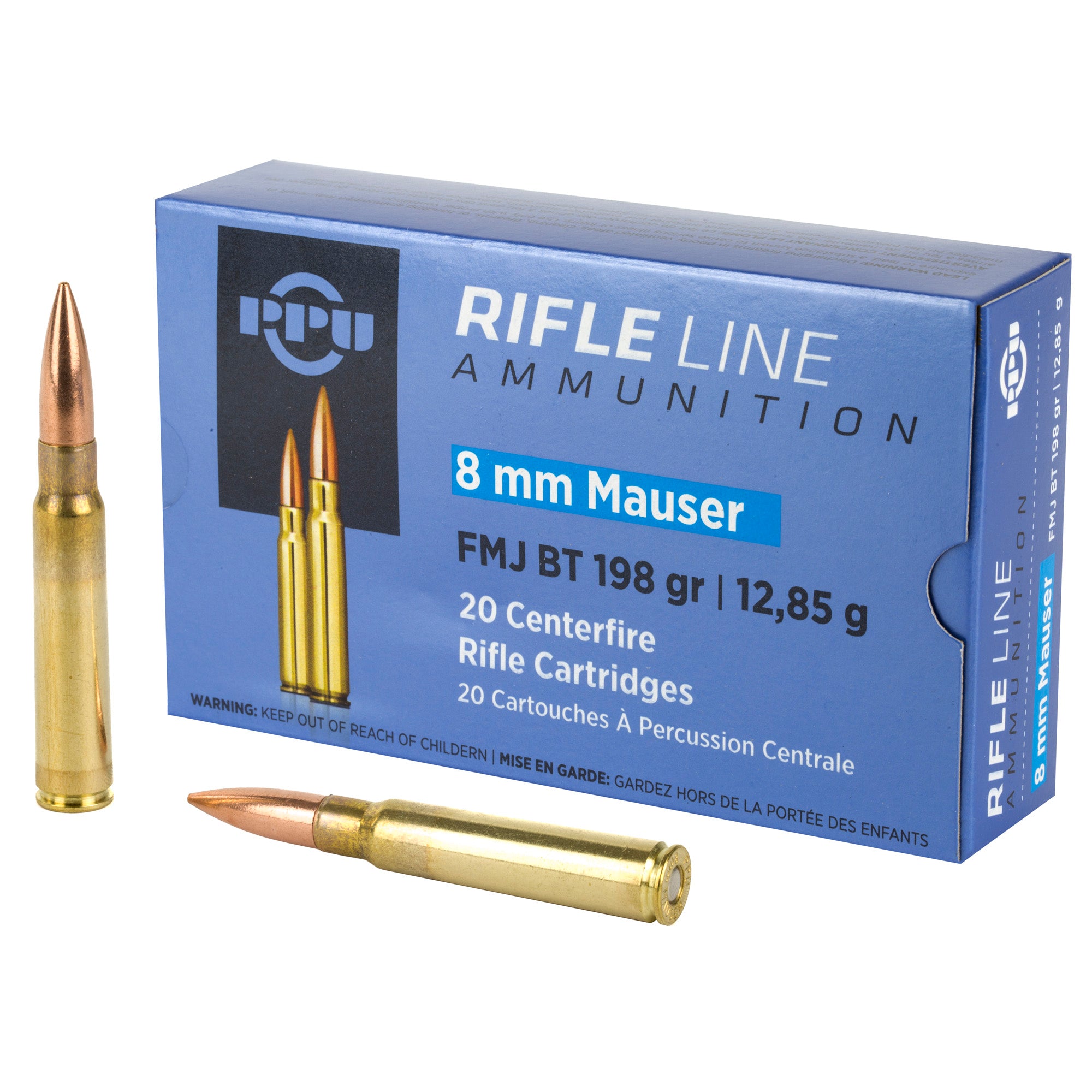 Prvi Partizan  Full Metal Jacket Boat Tail 198 Grain 8mm Mauser 2181 fps