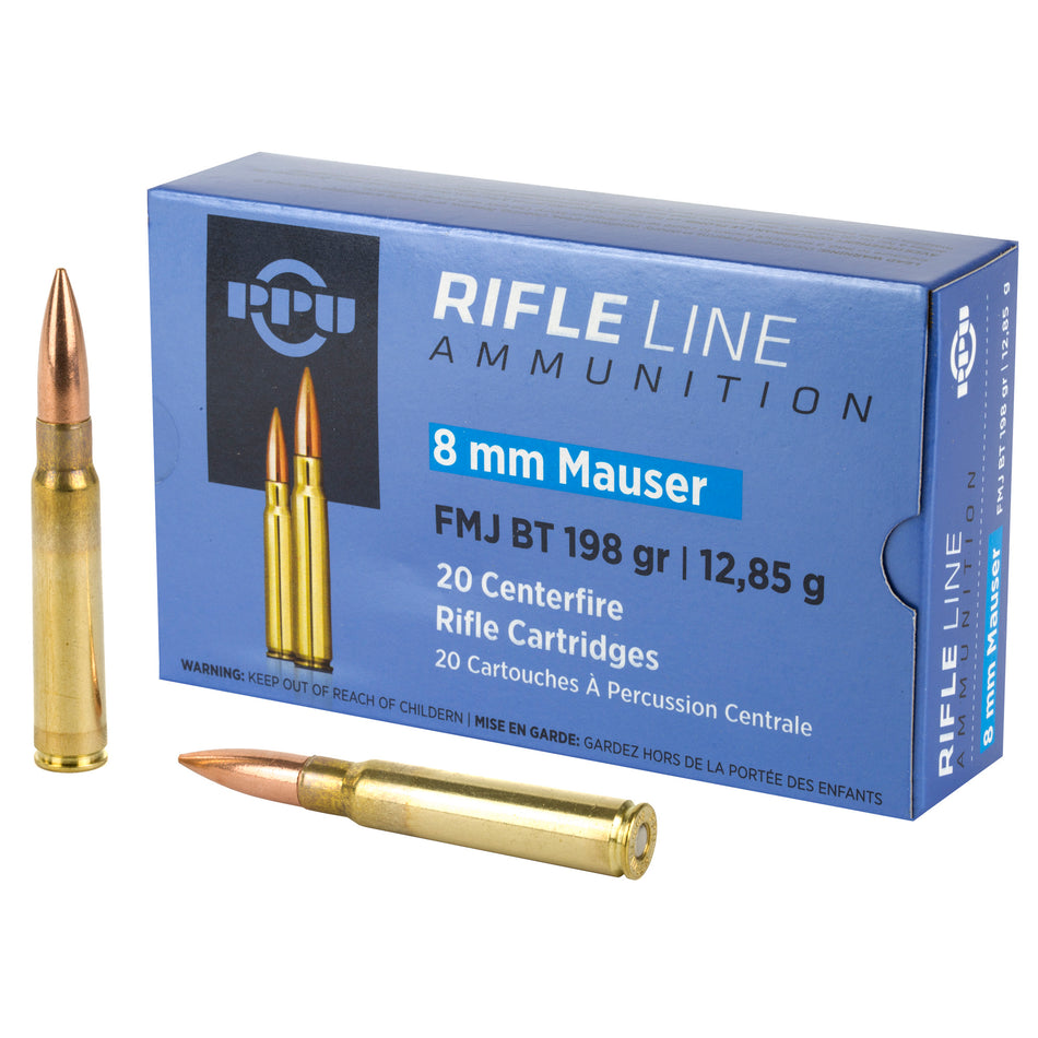 Prvi Partizan  Full Metal Jacket Boat Tail 198 Grain 8mm Mauser 2181 fps