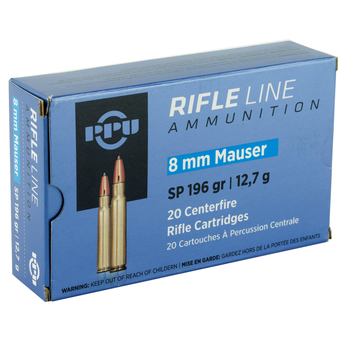 Prvi Partizan Metric Rifle 8mm Mauser 196 grain Soft Point ammunition