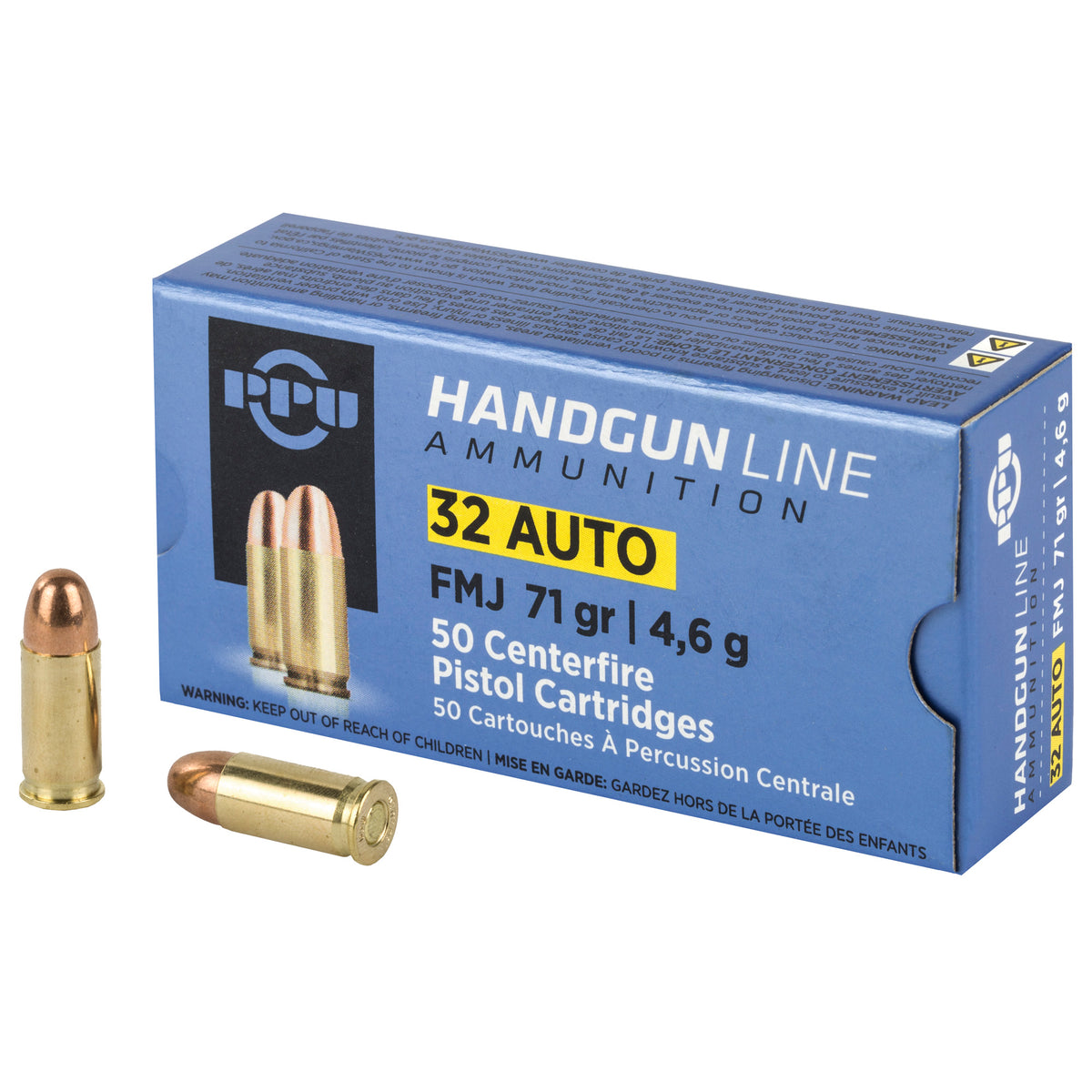 Prvi Partizan Handgun .32 ACP 71 grain Full Metal Jacket ammunition