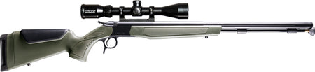 CVA Optima 50 Cal 26-Inch Muzzleloader Black/Green Includes 3-9x40 Scope