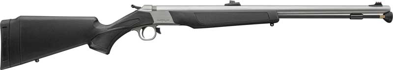 CVA Wolf V2 50 Cal 24" Stainless Steel Black Synthetic Break-Action Muzzleloader with Sights