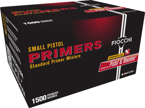 FIOCCHI PRIMERS SMALL PISTOL 12000 PACK CASE