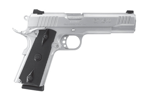 Taurus 1-191109 1911 Full Size Frame 45 ACP 8+1 5" Matte Stainless Steel Barrel, Serrated Slide, Matte Stainless Steel Frame w/Beavertail, Black Checkered Polymer Grip, Right Hand