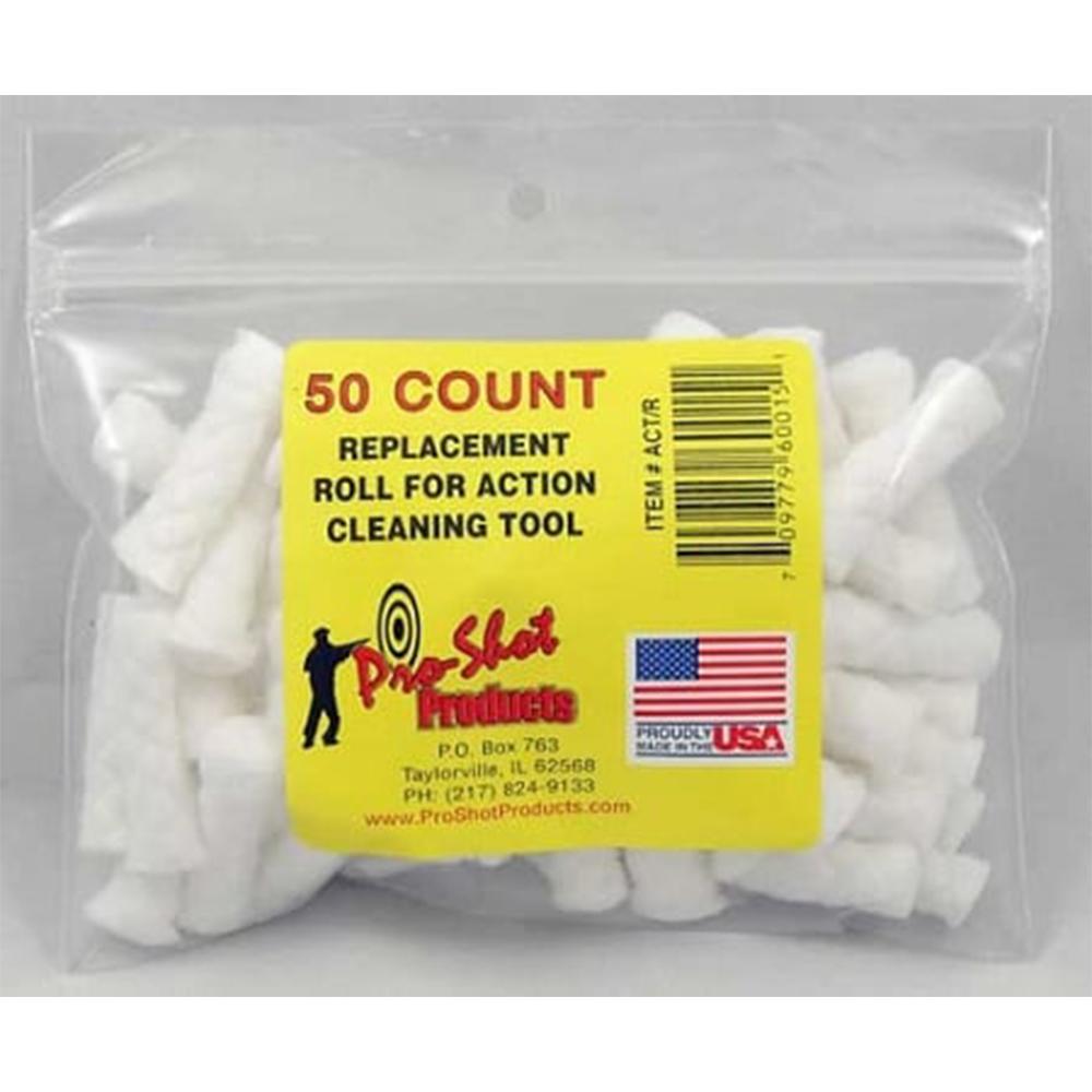 Pro-Shot Action Cleaning Tool Cotton Roll Replacement Refills 50/ct