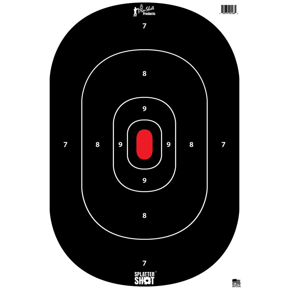 Pro-Shot Heavy Tag Paper Silhouette Target 12" x 17" 8 Count