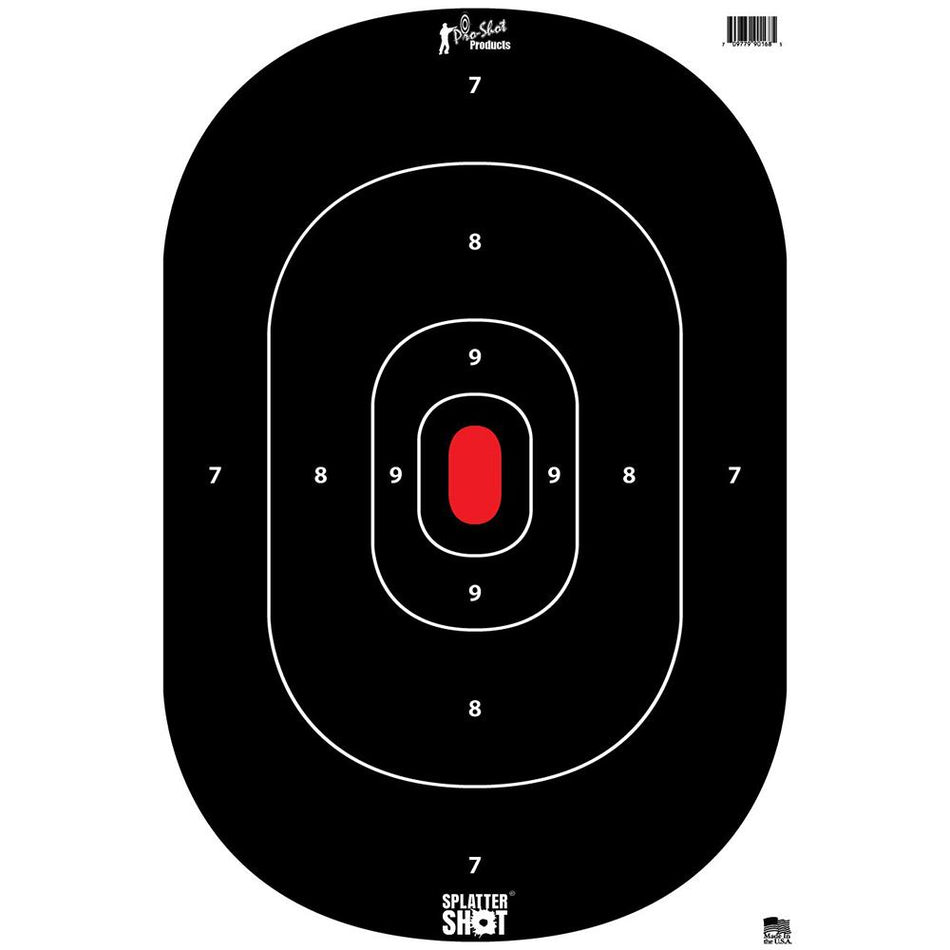 Pro-Shot Heavy Tag Paper Silhouette Target 12" x 17" 8 Count