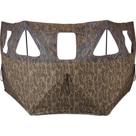 Primos Double Bull 3 Panel Stakeout Ground Blind with See-Through Walls Mossy Oak Bottomland