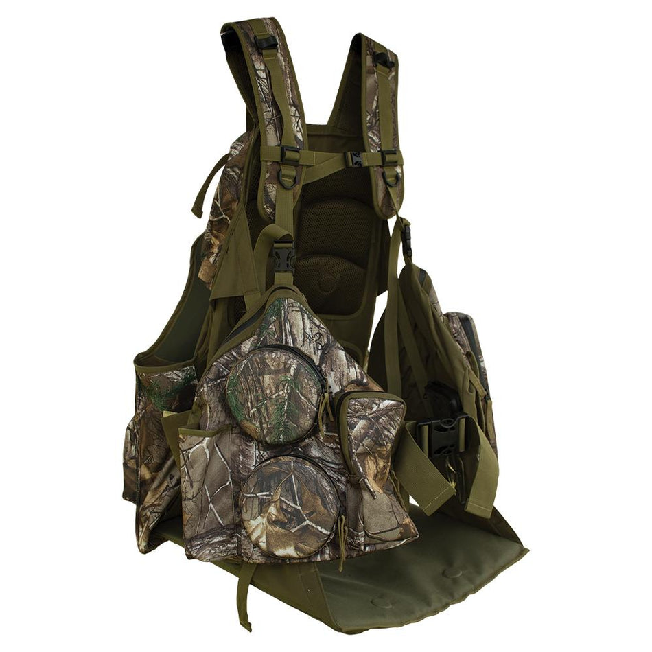 Primos Rocker Strap Vest w/ Lounge Seat Realtree Xtra Green Camo M-L