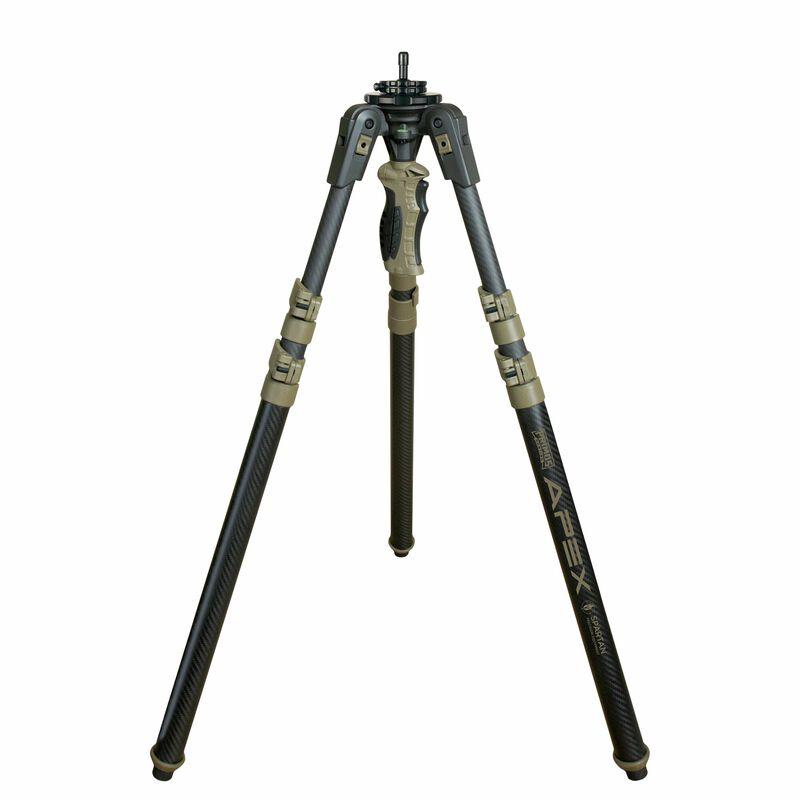 Primos Trigger Stick Apex Tripod Carbon Fiber Coyote Tan with Spartan Classic Adapter