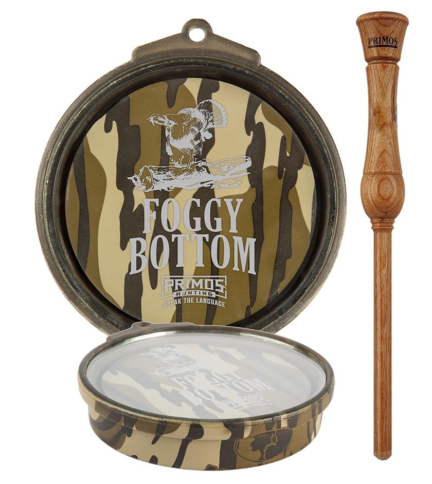 Primos Foggy Bottom Mossy Oak Bottomland Camo Glass Turkey Pot Call
