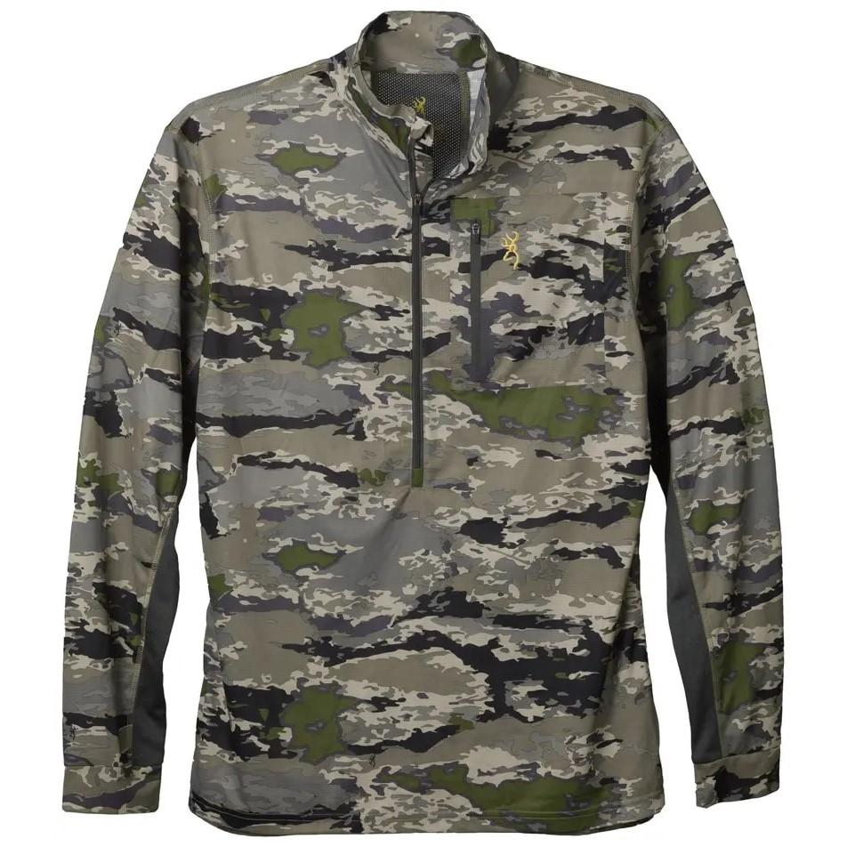 Browning Early Season Three-Quarter Zip Shirt Ovix Camo S