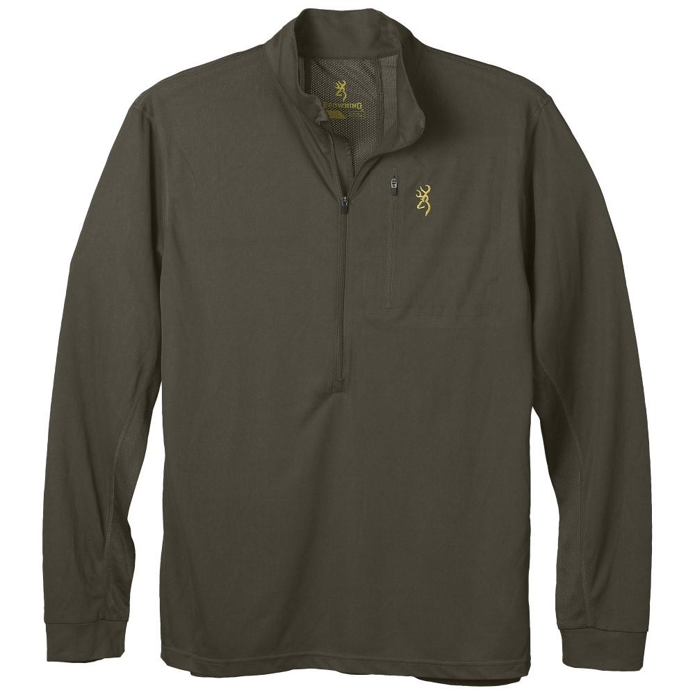 Browning Early Season 3/4-Zip Long Sleeve Hunting Shirt Brown Small