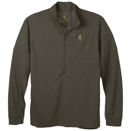 Browning Early Season 3/4-Zip Long Sleeve Hunting Shirt Brown Small