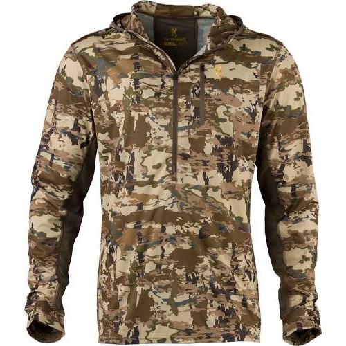 Browning Early Season Hooded LS Shirt Auric Camo S - Lightweight UPF 50+