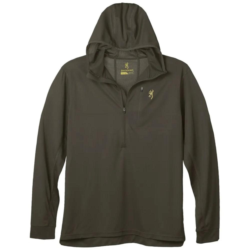 Browning Early Season Lightweight Hooded Shirt Major Brown Medium