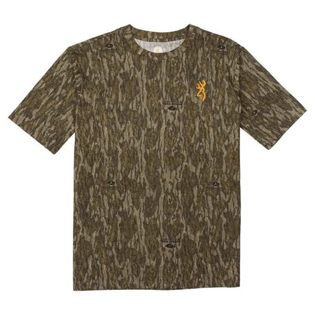 Browning Wasatch Mossy Oak Bottomland Short Sleeve Hunting Tee 2XL