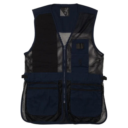 Browning Trapper Creek Shooting Vest Mesh Navy Black 2XL