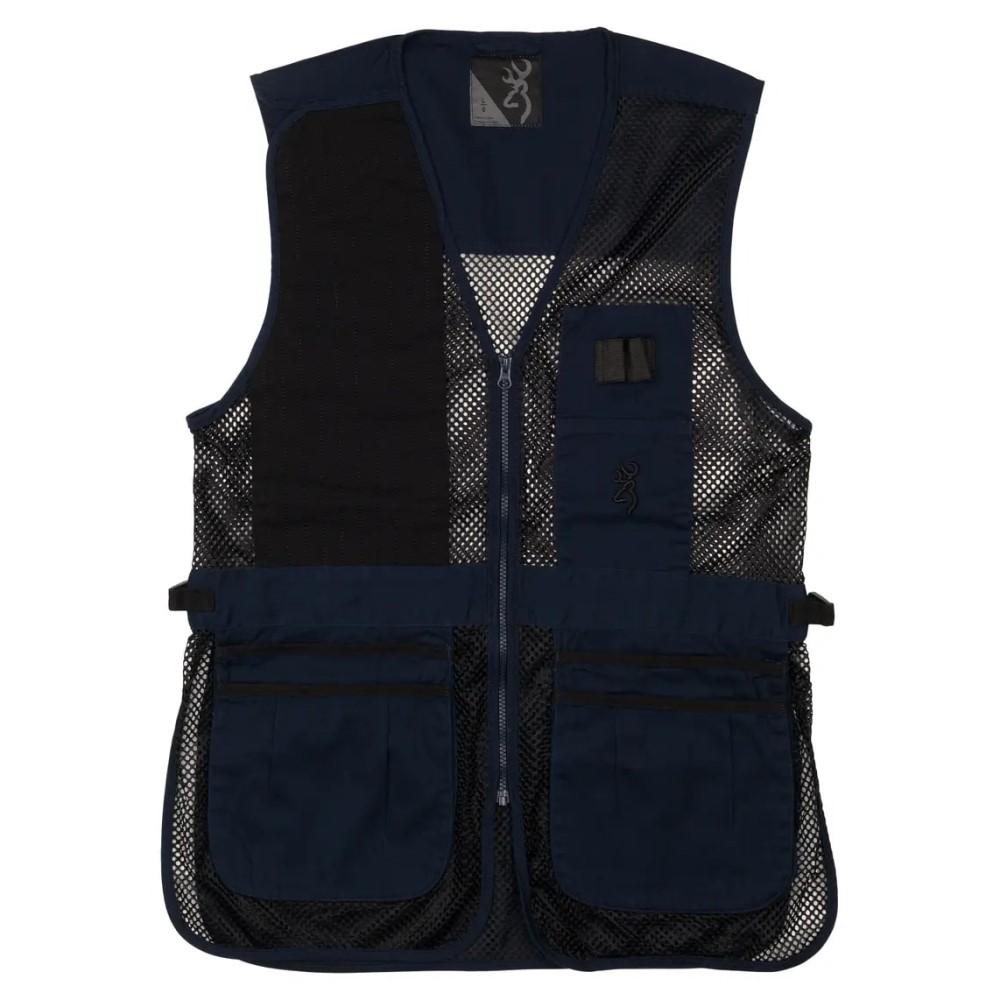 Browning Trapper Creek Ventilated Shooting Vest Navy Black XL