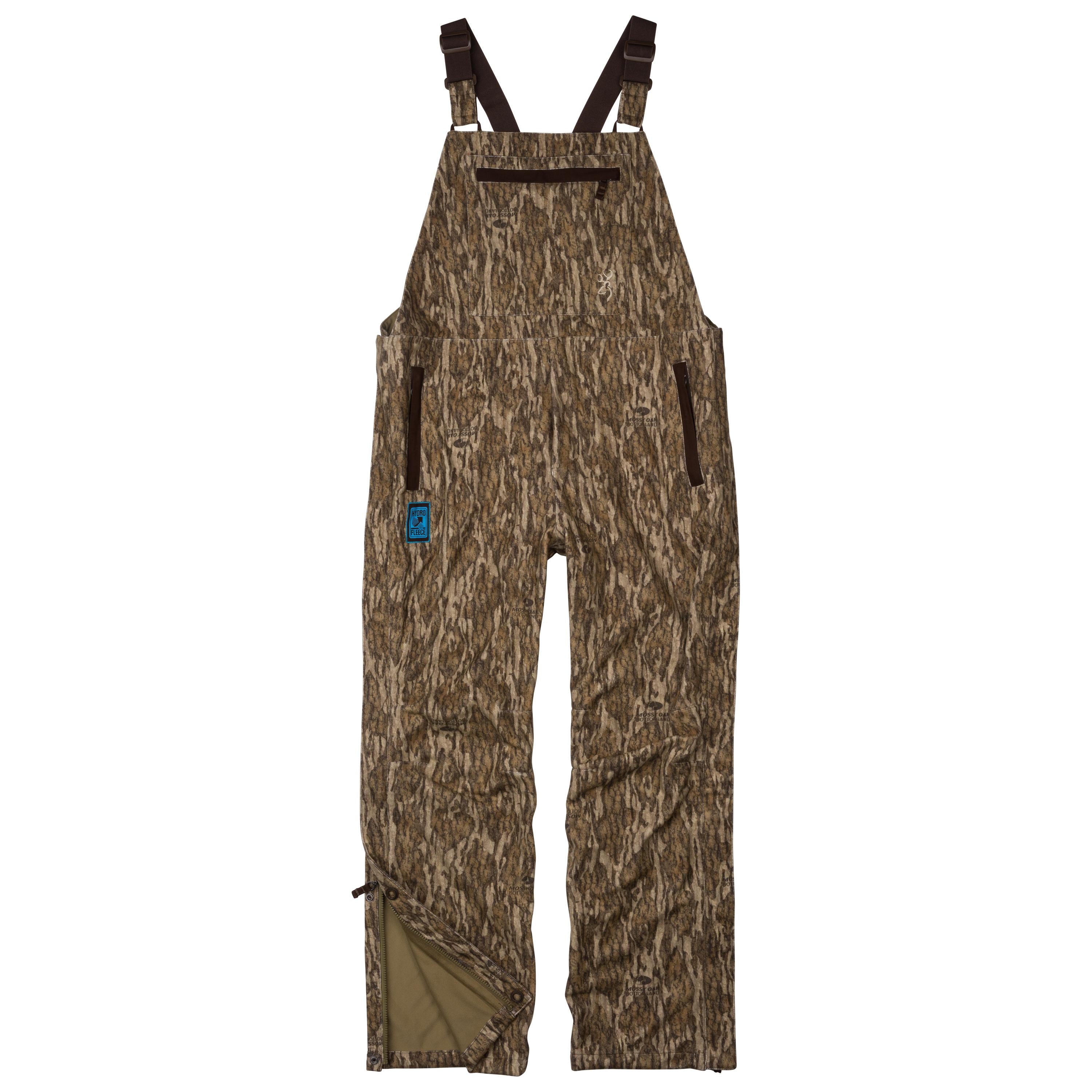 Browning HydroFleece Waterfowl Bib Mossy Oak Bottomland XL