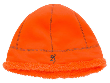 Browning Wicked Wings High Pile Fleece Winter Beanie Blaze Color