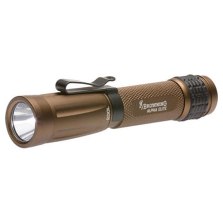 Browning Alpha Elite Bronze 200-Lumen LED Pocket Flashlight - Aluminum Body, IPX7 Waterproof