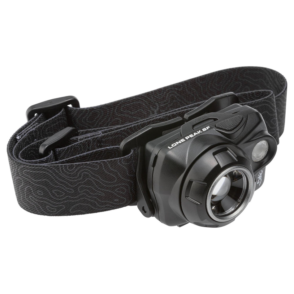 Browning Lone Peak SF Rechargeable Headlamp 550 Lumens Black Hunting Light