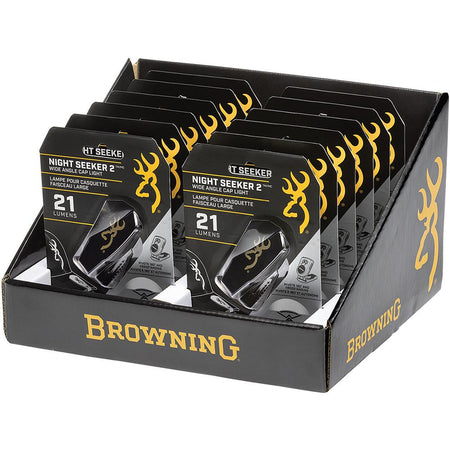 Browning Night Seeker 2 Clip-On Cap Light 21 Lumens 12-Pack