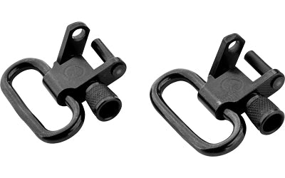 Quake Claw QD Standard Sling Swivel 2-Pack, Steel, Matte Black Finish 23401-2