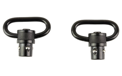 Quake Claw QD Flush Cup Sling Swivel 2-Pack, Steel, Matte Black Finish 23402-9