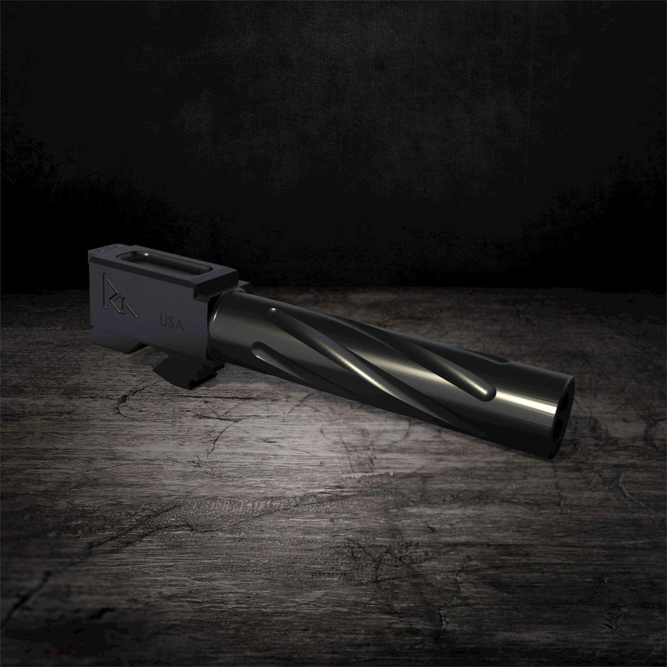 Rival Arms CNC 416R Stainless Replacement Barrel Glock 19 GEN3/4 Black 1:10 Twist