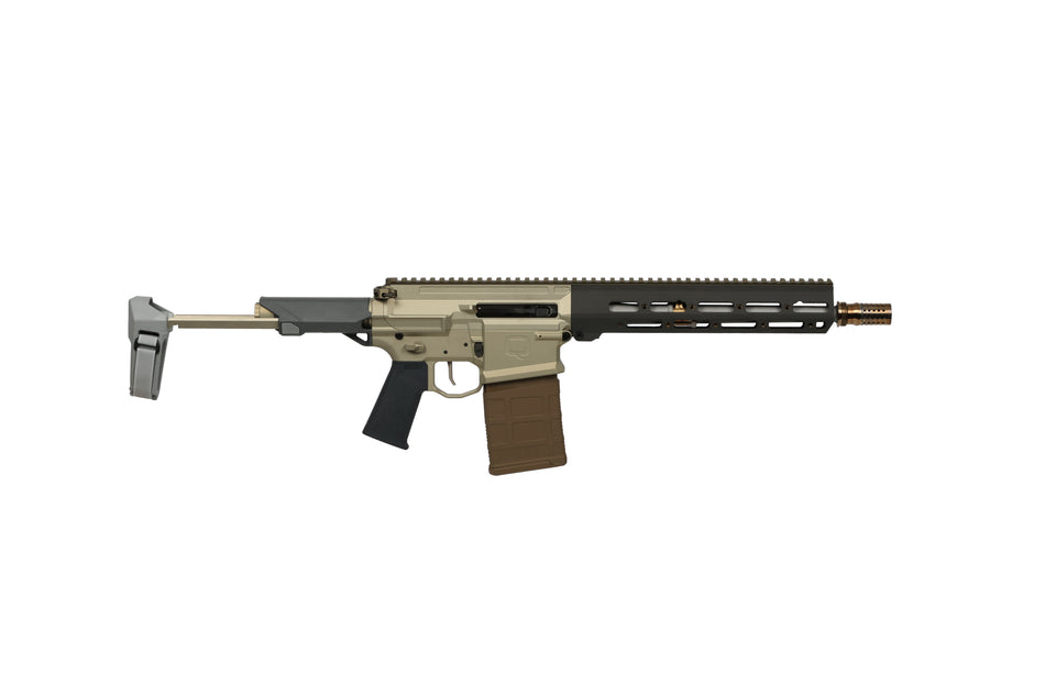 Q LLC BOOMBOX-86-12IN-PISTOL Boombox 8.6 Blackout 20+1 12" Bead Blasted Threaded Barrel, M-LOK Handguard, Aluminum Receiver w/Picatinny Rail, Black Pistol Brace, Black Polymer Grip
