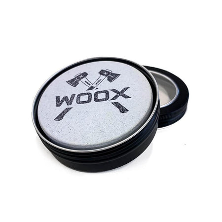 WOOX Premium Aluminum Oxide Dual Grit Puck Whetstone Blade Sharpener with Storage Container