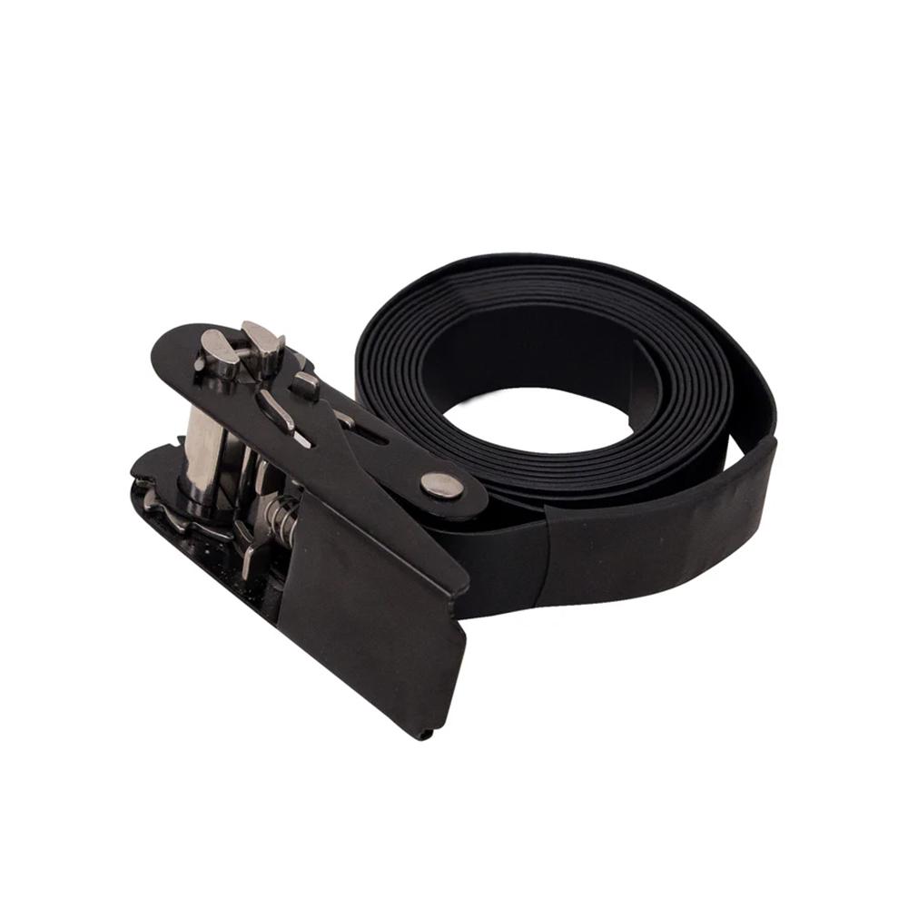 Rivers Edge Forever Strap 8-Foot Black Polymer-Coated Ratchet Strap