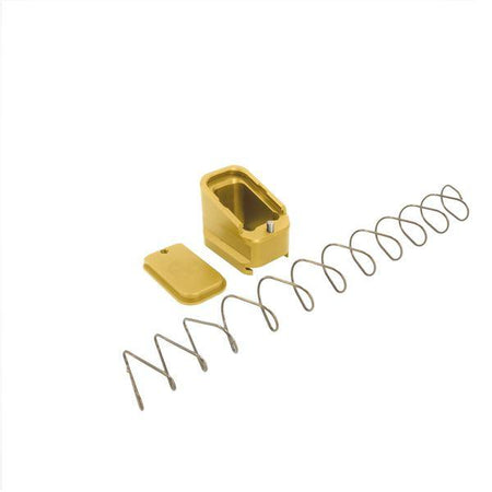 Shield Arms Glock 17/22/34/35/19X/45 +5/+4 Mag Extension Gold Aluminum