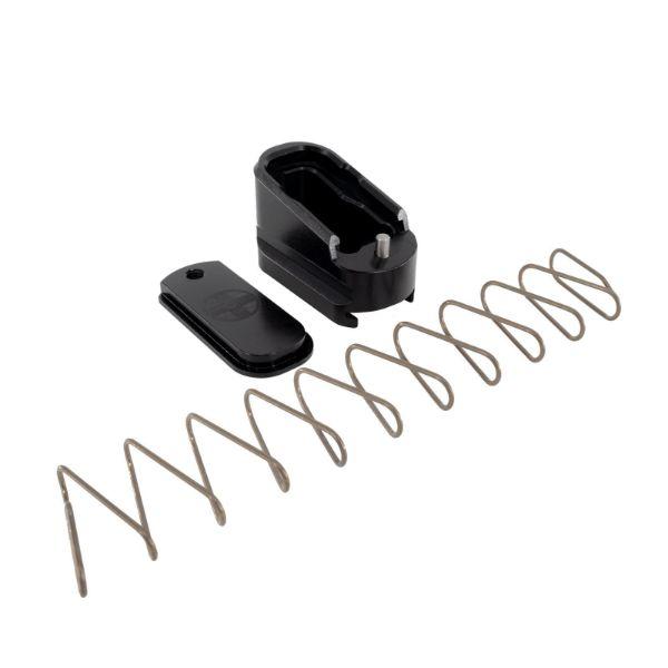 Shield Arms OEM Glock 43 Magazine Capacity Extension +2 Rounds Black Aluminum