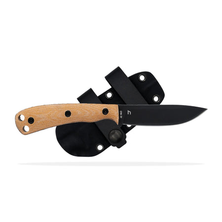 Shield Arms Ascent Fixed Blade Drop Point Knife Brown 3-3/5"