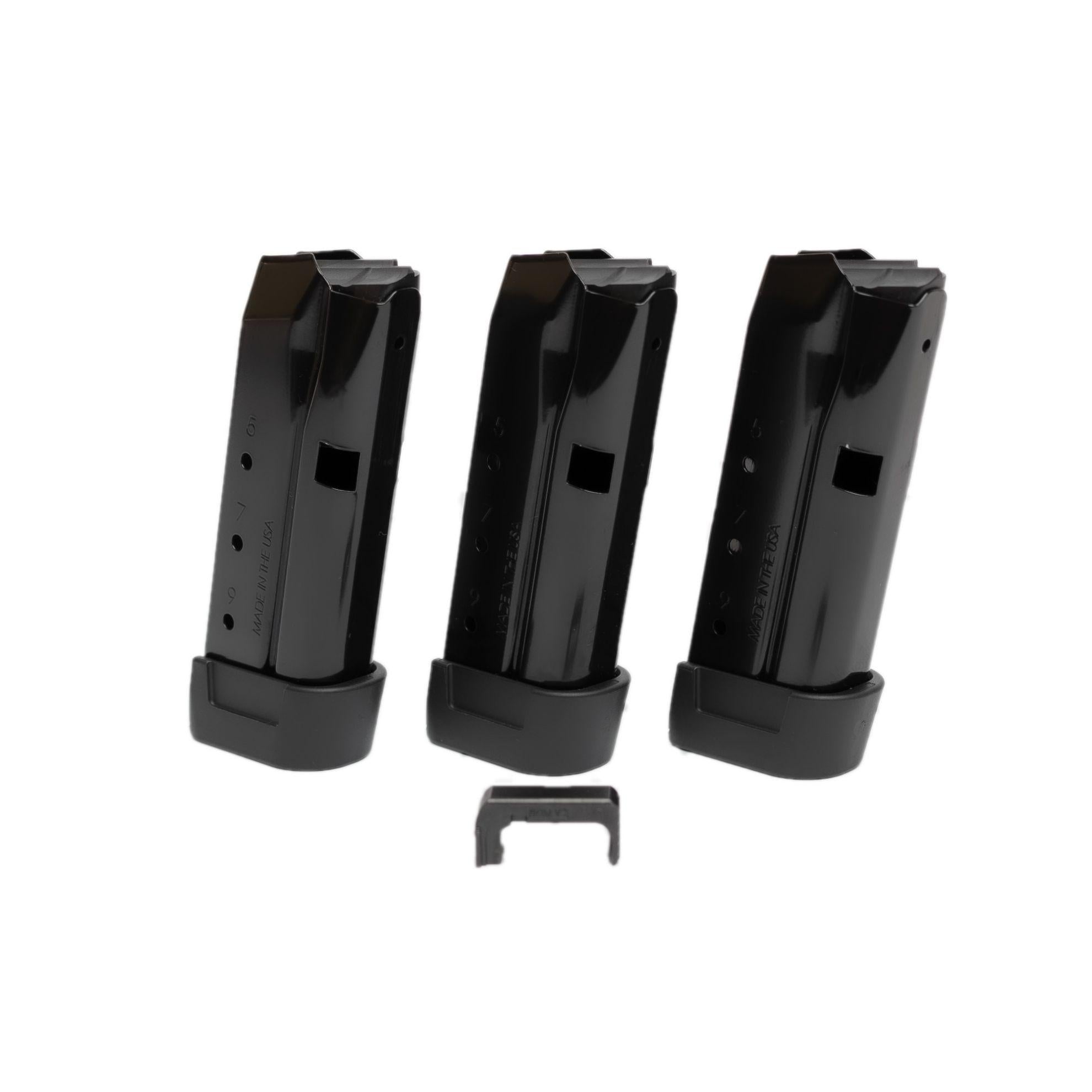 Shield Arms Z9 Glock 43 9mm 9-Round Black Magazine Set of 3