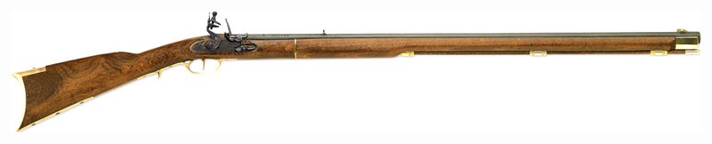 Traditions Kentucky Flintlock Muzzleloader Rifle .50 Cal 33.5" Blued Barrel Hardwood
