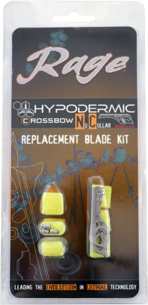 Rage Hypodermic Xbow Broadhead Replacement Blades No Collar