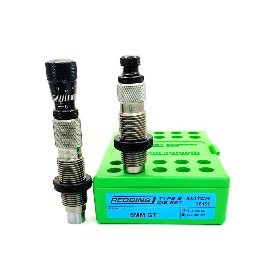 Redding 6mm GT Type S-Match Full Length Bushing Die Set