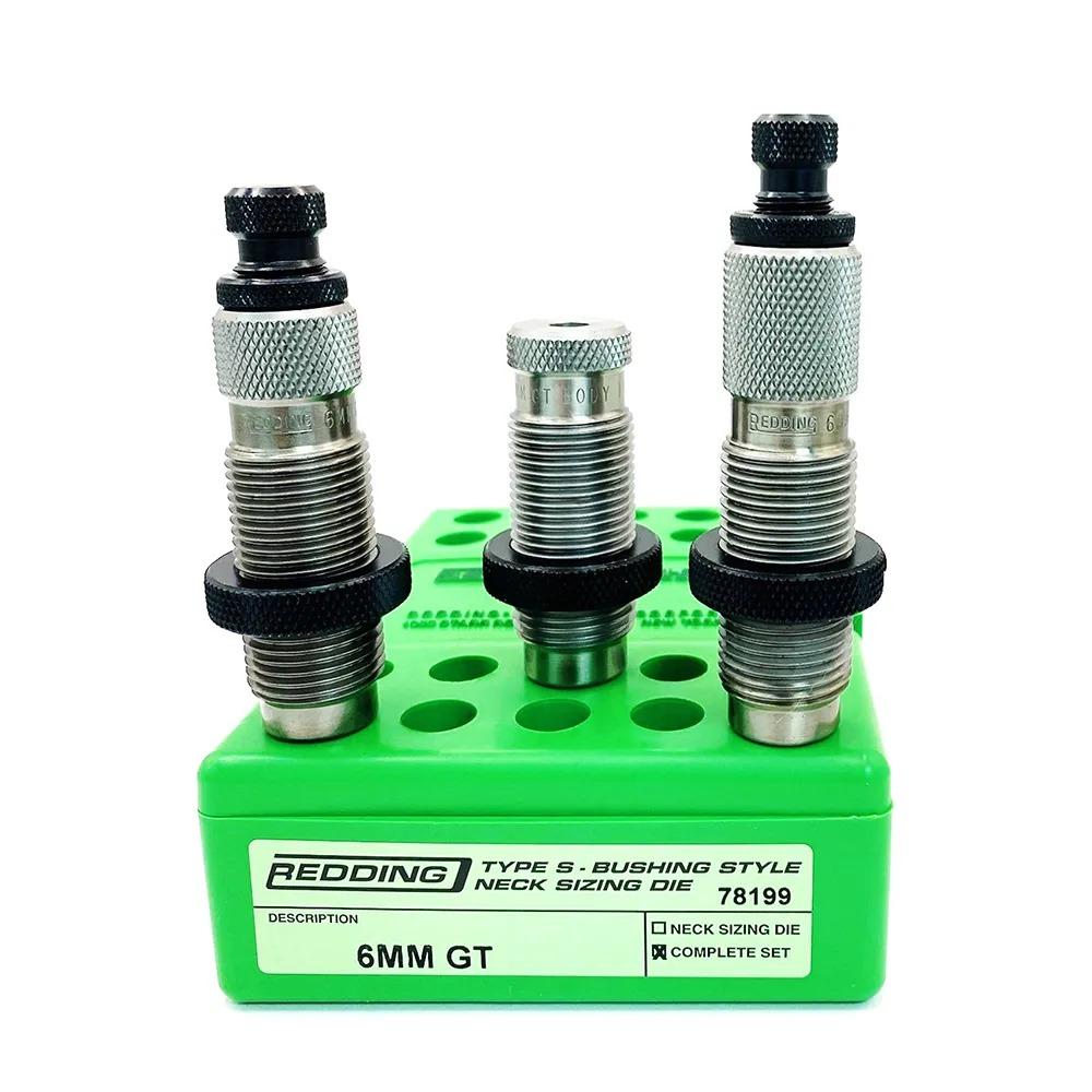 Redding 6mm GT Type-S Bushing Style 3-Die Neck Sizing Set