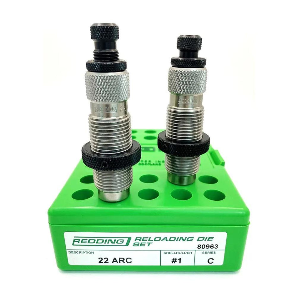 Redding 22 ARC Full Length Die Set Bottleneck Cases
