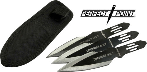 Perfect Point 6.5" Spear Point Throwing Knives 3-Piece Pack